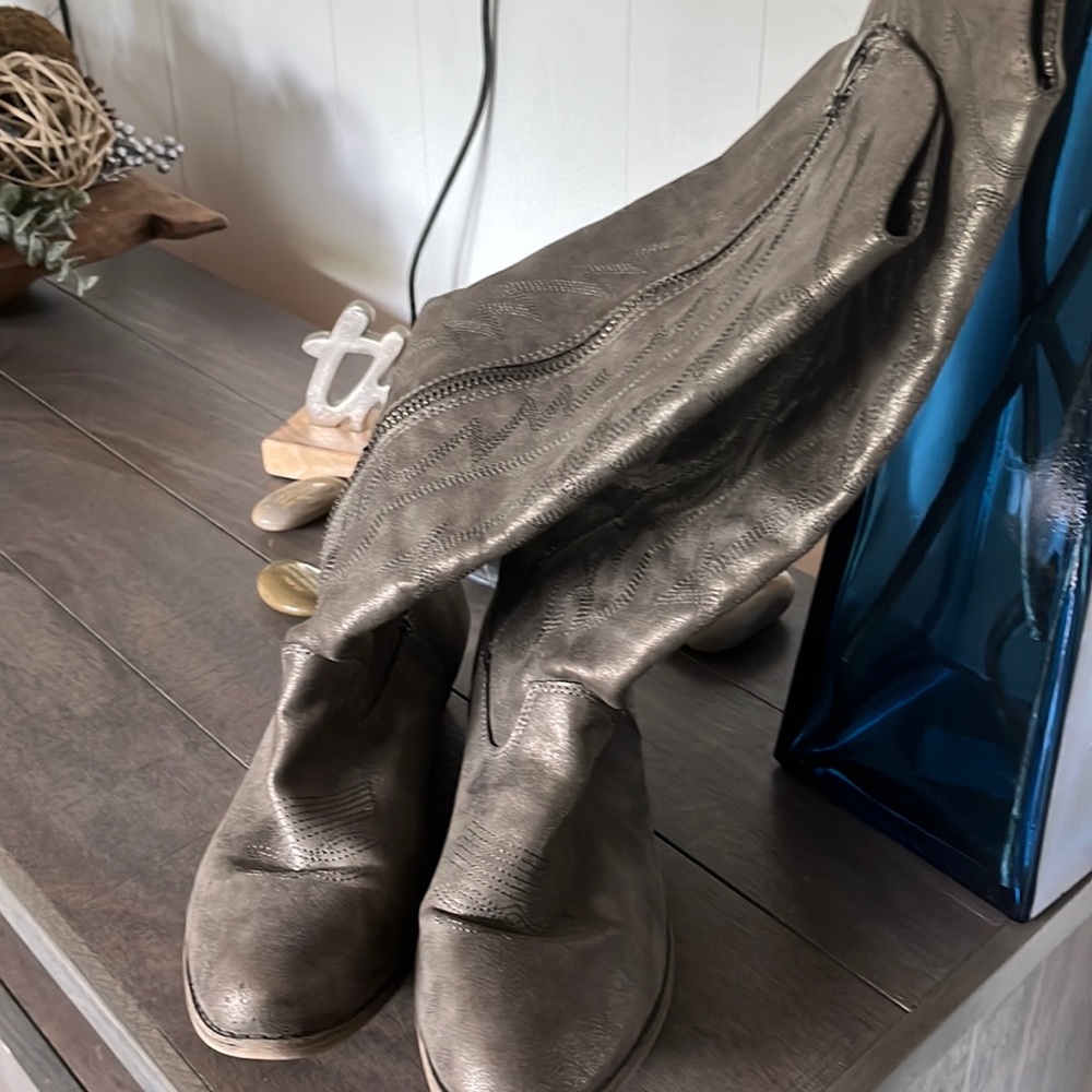 Gray Boots